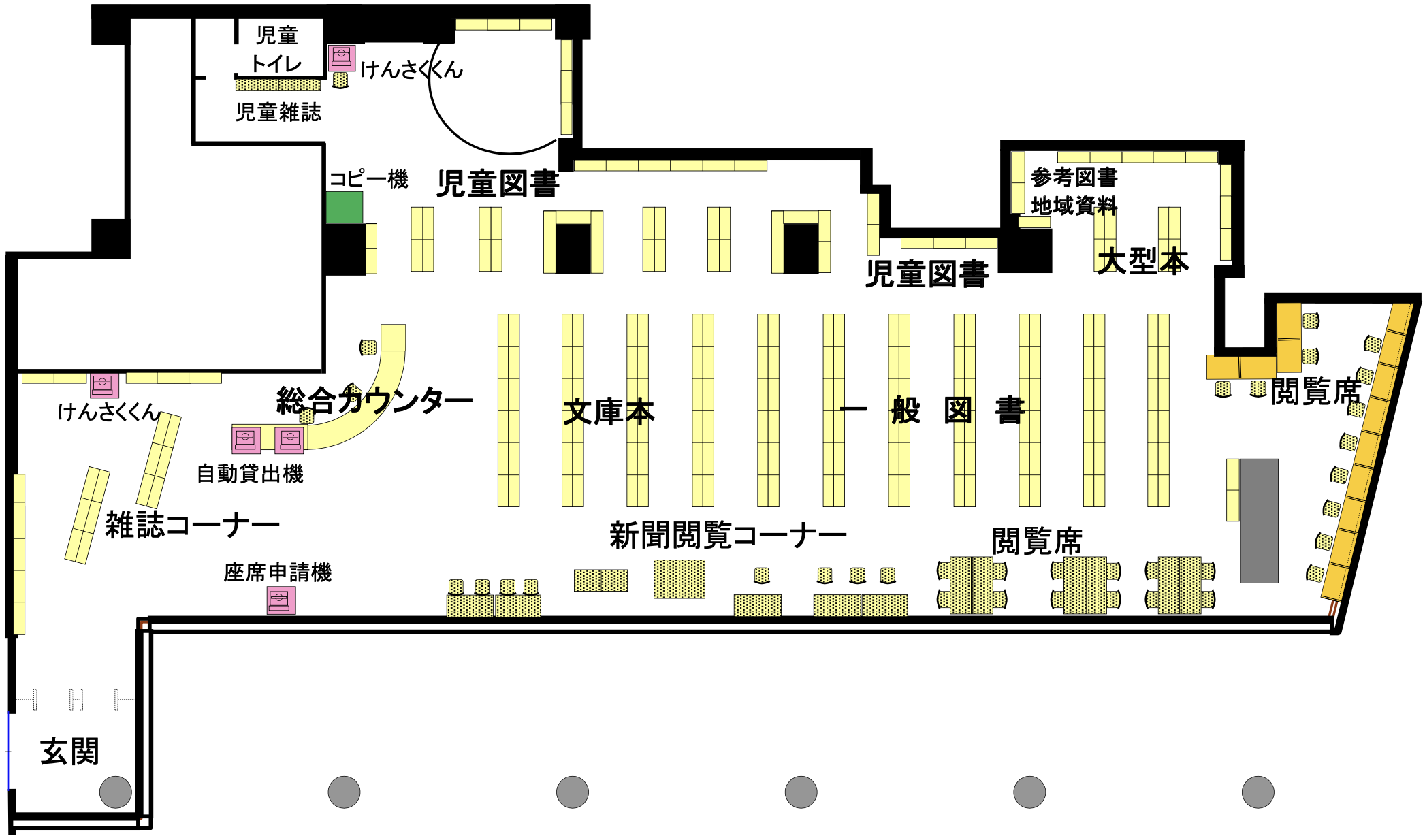 文化総合センター大和田2階フロアマップ