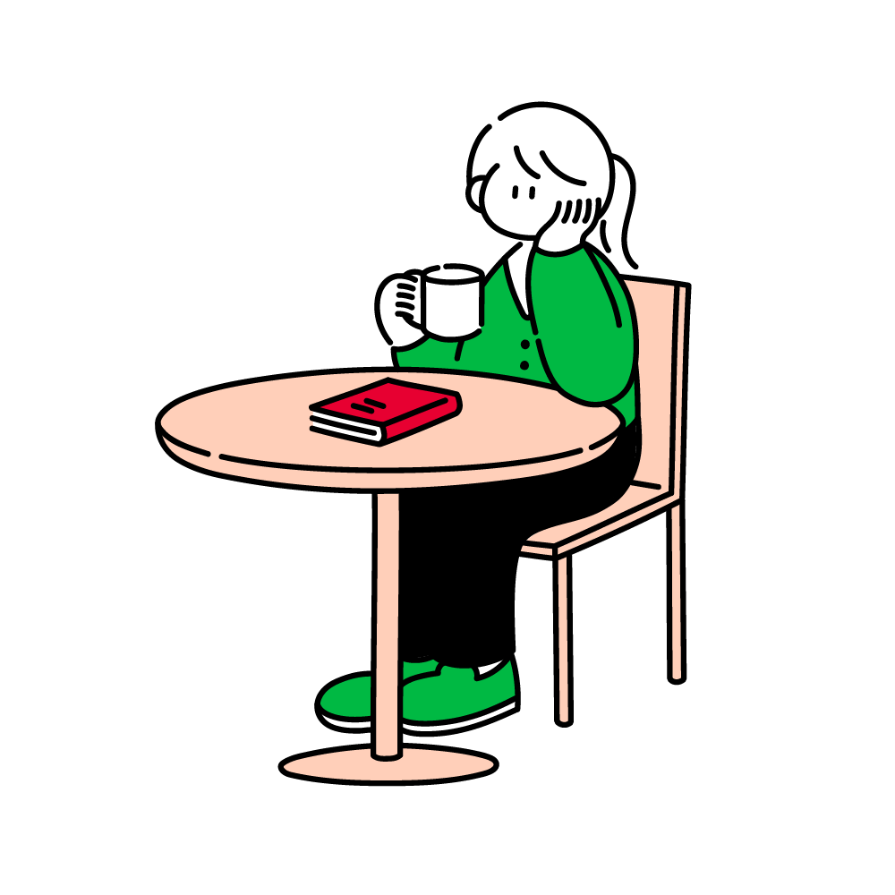 本を読む女の子